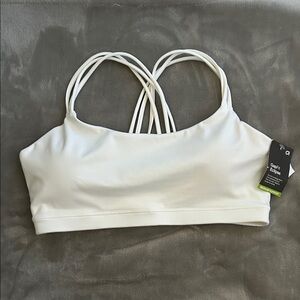 GAP white Strappy Sports Bra